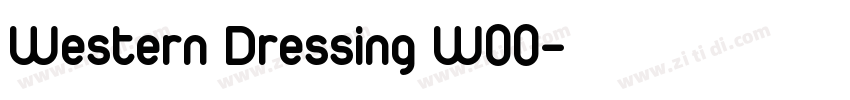 Western Dressing W00字体转换